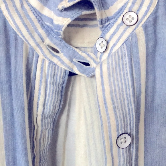Rag & Bone Cropped Gauzey Button Down - Picture 8 of 11